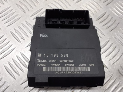 Модуль комфорта opel signum 13193588 фото №1