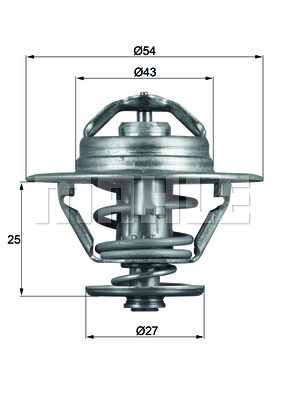 TERMOSTATY AUTOMOBILINIAI MAHLE TX 93 83D 