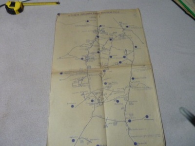 Stara mapa Sytuacja zakladow pracy Rudzkiego