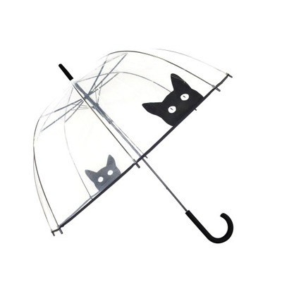 Smati parasol automatyczny, bez pokrowca, długi bezbarwny