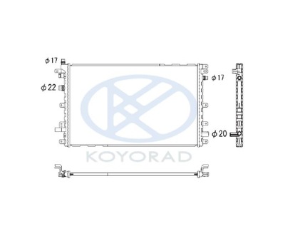 RADUADOR OPEL AMPERA 11- 1300324  