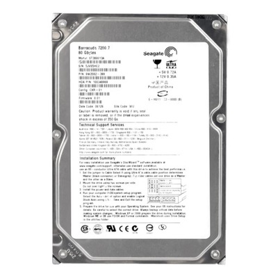 SEAGATE BARRACUDA 80GB 7.2K 8MB ATA 3.5' ST380013A