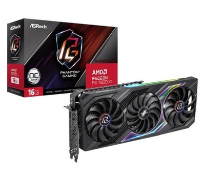 Karta graficzna ASrock Radeon RX 7800 XT Phantom Gaming 16GB GDDR6 256bit