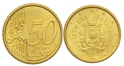 Watykan 50 euro centów 2021