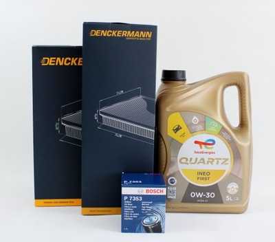 Фильтры+ масло total 0w30 peugeot rifter 1.2 p tech фото №1