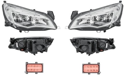 Фара лампа opel astra j 09-12 hella l+p фото №1