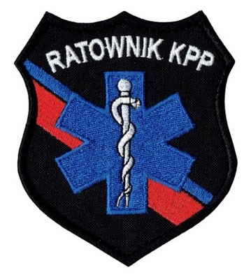 Tarcza RATOWNIK KPP czarna NASZYWKA 2920R