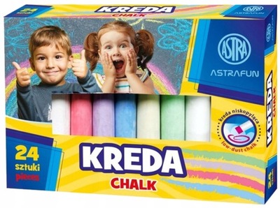 KREDA tablicowa 24 szt. Astra Fun