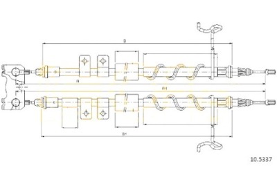 Трос гальма ручного ford cofle фото №1