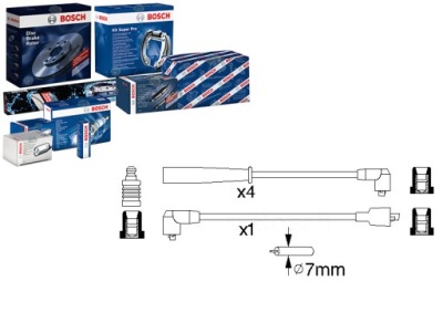 Дроти запалювання nissan 2,4 bosch фото №1