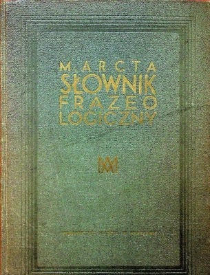 Słownik frazeologiczny 1934 r.