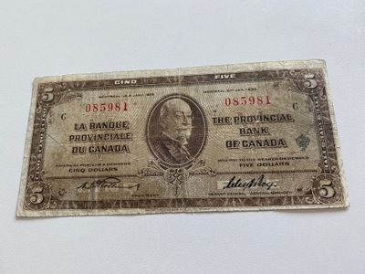 Kanada - 5 dolarów - rzadki