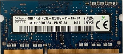 Pamięć RAM SKhynix 4GB DDR3L 1600MHZ 12800S 11 13 B4 256