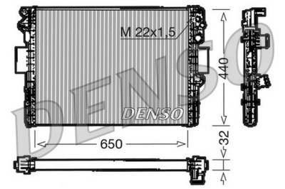 Радіатор двигуна iveco drm12005 den фото №1