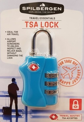 Kłódka z zamnkiem TSA do torba walizka bagaż kod