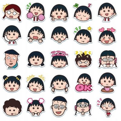 100 ШТУКИ ANIME CHIBI MARUKO-CHAN НАКЛЕЙКИ DIY DES LOK9910