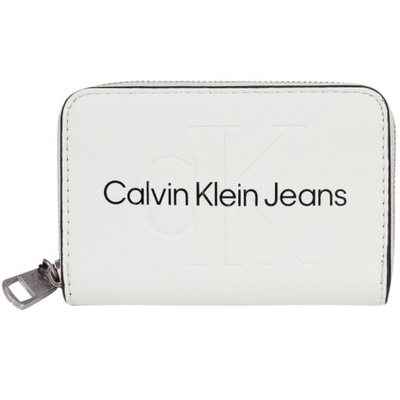 CALVIN KLEIN PORTFEL DAMSKI SCULPTED ZIP MIĘTOWY