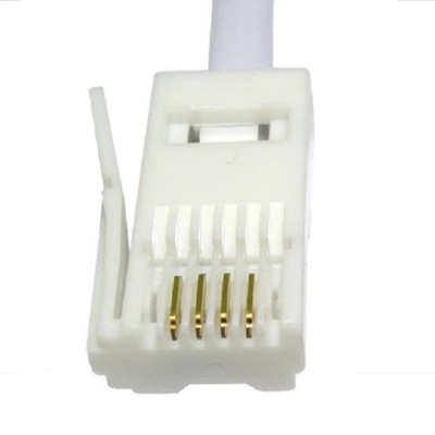 TO BT CABLE LEAD MODEM FAX TELEPHONE PLUG 4.5