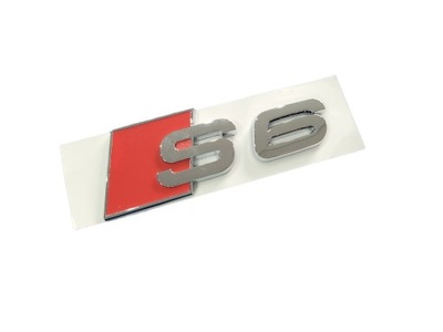 EMBLEMA PARA AUDI S6 BLACK GLOSSY  