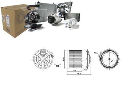 FAN AIR BLOWERS NISSAN QASHQAI II 1.2-1.7D 11.13- NISSENS  