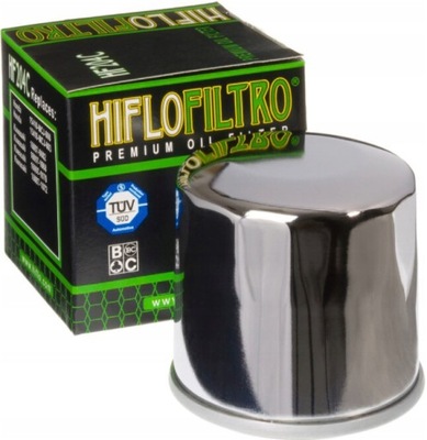 FILTER OILS HF204C HONDA KAWASAKI YAMAHA CHROME  