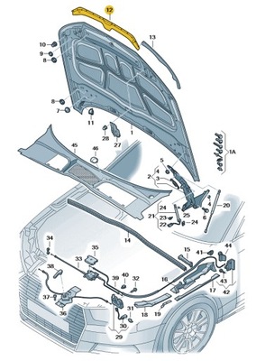 NUEVO ORIGINAL AUDI OE LIMITADOR ZABEZPIECZAJACY 8W0823124  