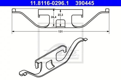 ПРУЖИНА СУППОРТА BMW 3ER REIHE\/E46 (98-0 ATE 11.8116-0296.1 фото