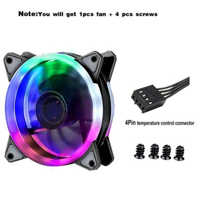 1PCS Colorful-4PIN PC Desktop Computer Case Co Fan
