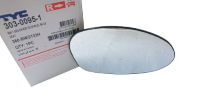 Вкладиш дзеркало правий bmw 3 e90 e91 05-08 фото №1