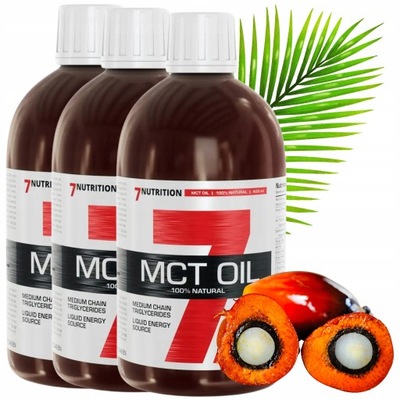 Keto Produkty Olej MCT Dieta Tłuszczowa 3x 400ml