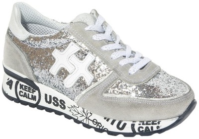 D.Scudieri PRD sneakers pelle sliver 40