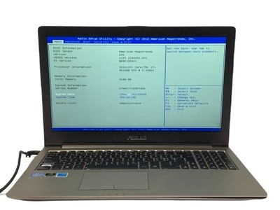Asus ZenBook UX51VZA 15.6" i7 3612QM 2GB GT650M BIOS OK V419