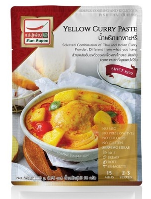 Żółta pasta curry 50 g Mae Supen