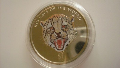 1 dolar 2001 Sierra Leone gepard