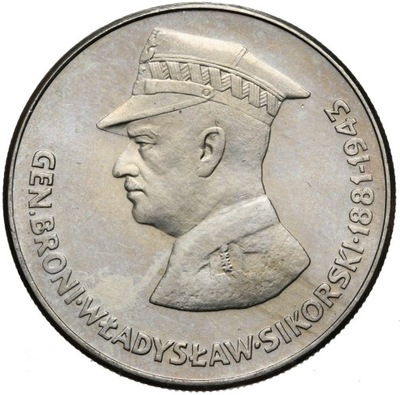 Polska PRL - moneta 50 Złotych 1981 GEN. BRONI WŁADYSŁAW SIKORSKI 1881-1943