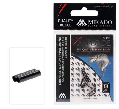 Mikado tuleja mosiężna podwójna 1.0x2.2x8mm 12 szt