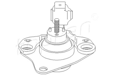 TOPRAN ПОДУШКА ДВИГУНА RENAULT MEGANE I MEGANE I