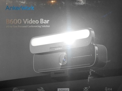 Anker Work B600 kamera internetowa z światłem do wideokonferencji mikrofon