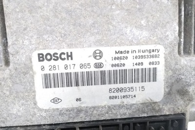 Бортовой компьютер двигателя ecu renault trafic ii фургон fl 8200935115 2.0l дизель фото №1