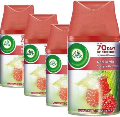 AIR WICK Soczyste Owoce Leśne Odświeżacz powietrza Zapas / Wkład 4 x 250ml