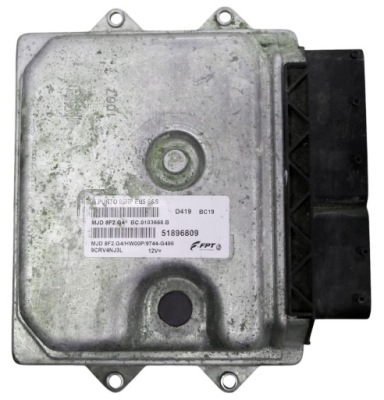 Блок керування fiat grande punto 1.3jtd 51896809 mjd 8f2.g4 + програмування фото №1