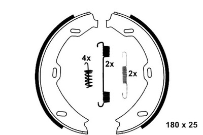 D086A0 ATE КОЛОДКИ ТОРМОЗНЫЕ КОМПЛЕКТ. ЗАД ПОДХОДИТ DO: MERCEDES S (C215), S (W220