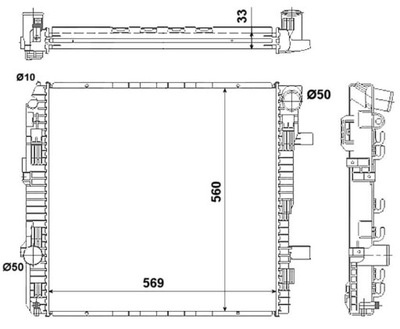 RADUADOR DE AGUA NRF 53893  