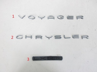 CHRYSLER VOYAGER IV 01-08 EMBLEMA LOGOTIPO INSIGNIA  