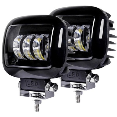 2 X HALOGENAS ŽIBINTAS LED 30W REFLEKTORIUS 6D CREE 10-30V 