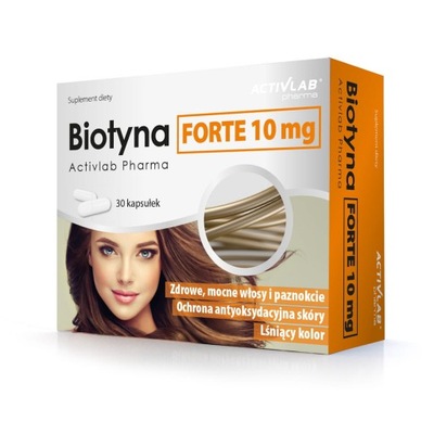 Biotyna Forte biotyna10mg Activlab Pharma 30 kapsu