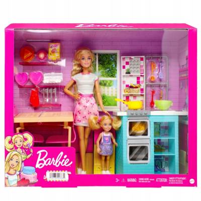 Barbie lalki siostry Wspólne pieczenie HBX03