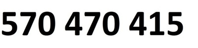 570 470 415 - ZŁOTY NUMER PLAY