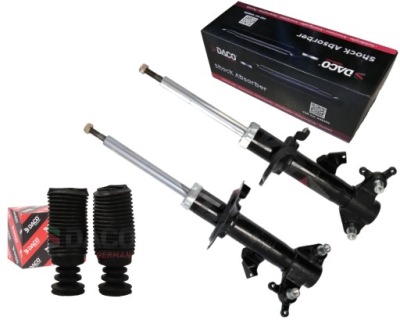 Daco 2x амортизаторы + защита i отбойники nissan primera p12 перед фото №1