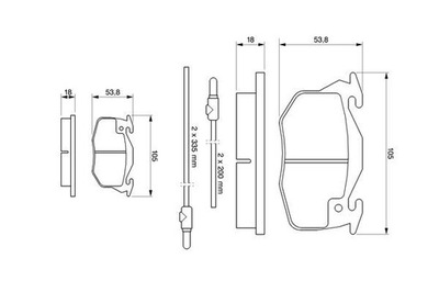 BOSCH 0 986 461 763 КОЛОДКИ ГАЛЬМІВНІ